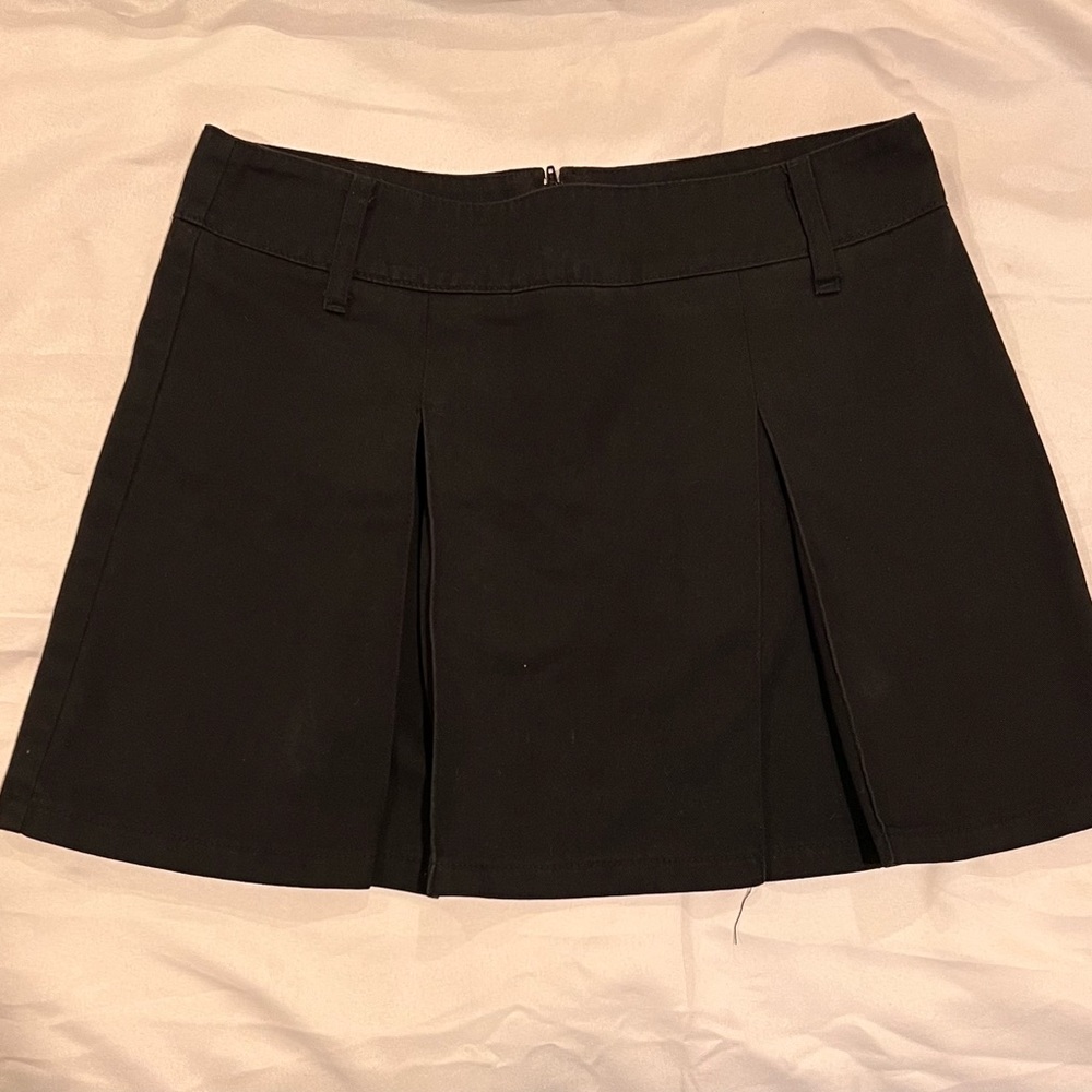 black dickies mini skirt/school girl skirt